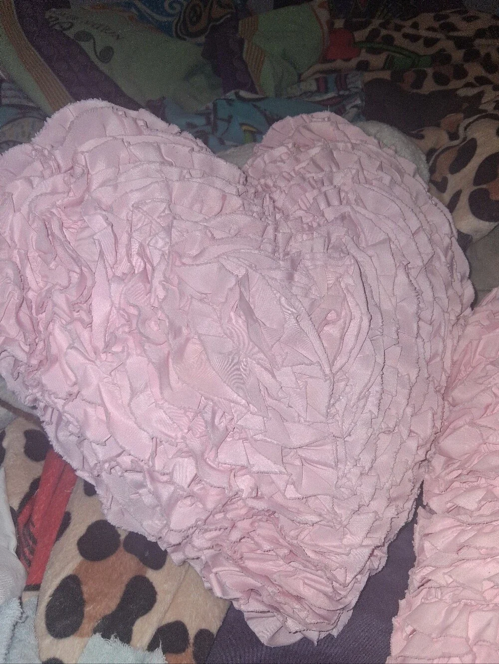 Pink Ruffle Pillows A Pair